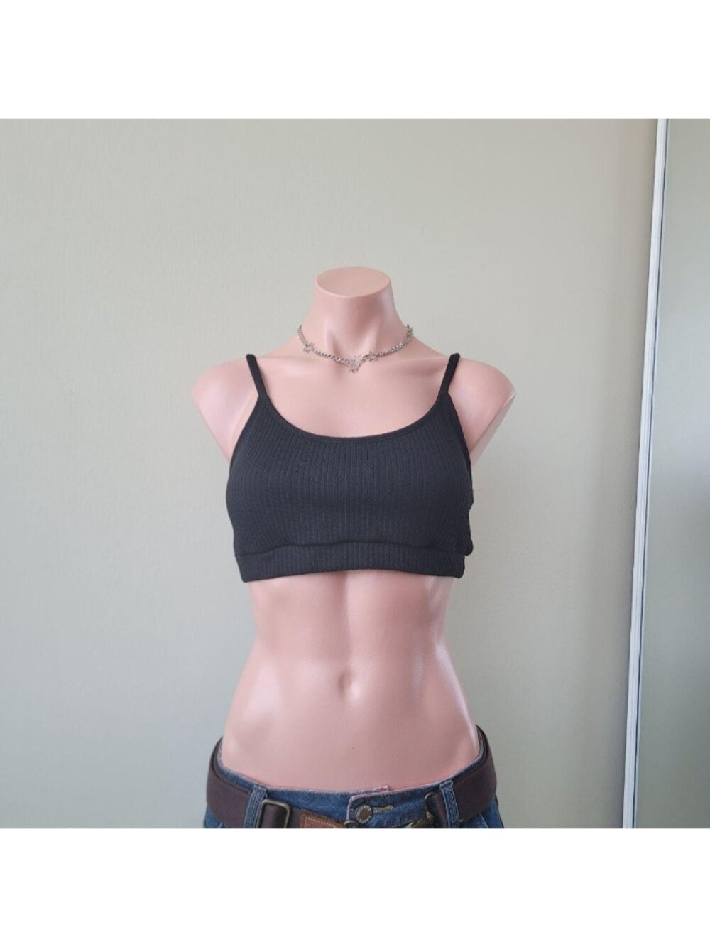 Black Twist Padded Bra Top (M)Condition: 9/10...
